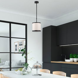 Opviq Way - 11616 Lámpara de araña Blanco y negro